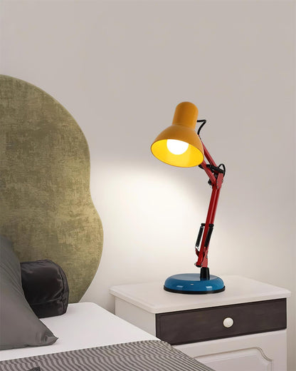 Adjustable Modern Desk Lamp | Colourful Table Lamp with Flexible Arm