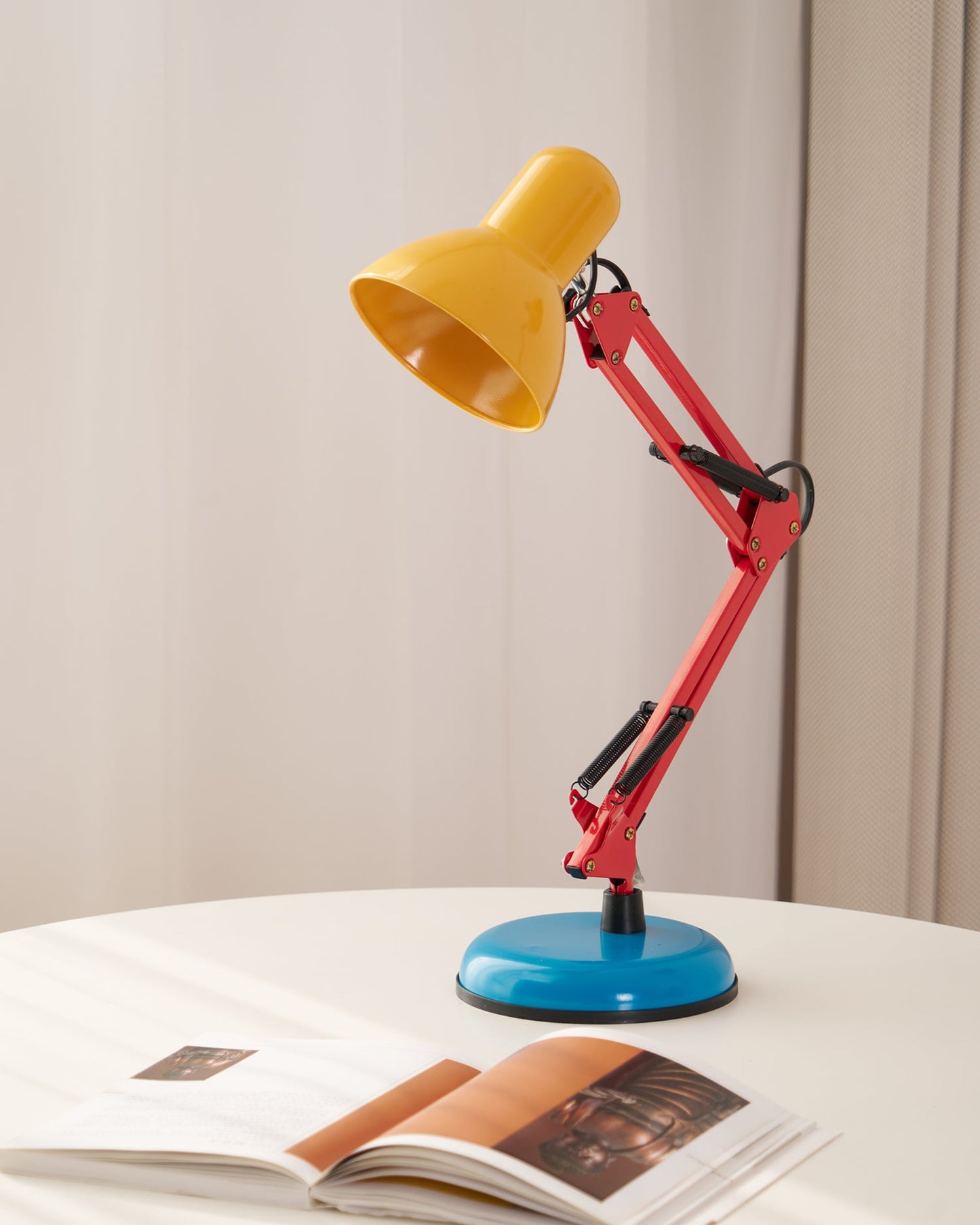 Adjustable Modern Desk Lamp | Colourful Table Lamp with Flexible Arm