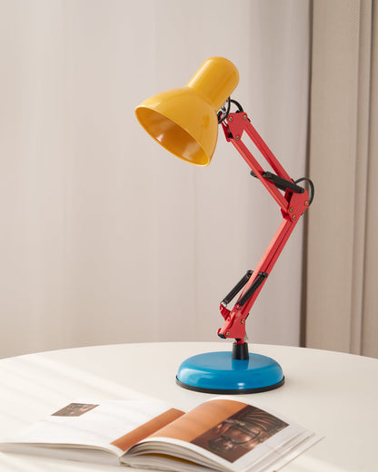 Adjustable Modern Desk Lamp | Colourful Table Lamp with Flexible Arm