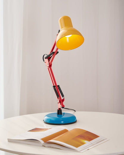 Adjustable Modern Desk Lamp | Colourful Table Lamp with Flexible Arm