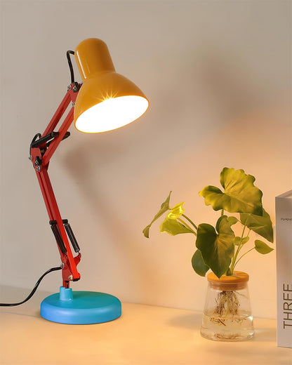 Adjustable Modern Desk Lamp | Colourful Table Lamp with Flexible Arm