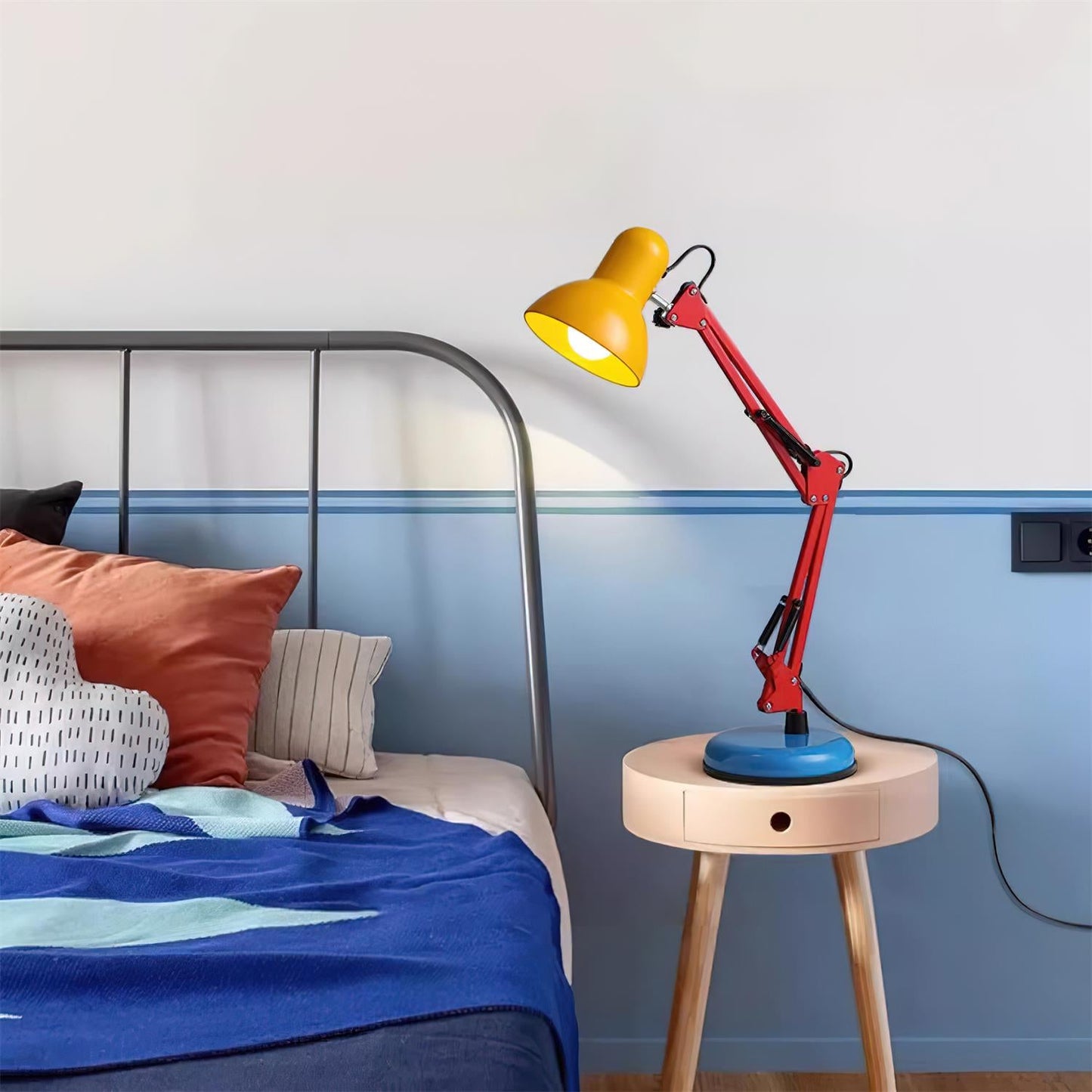 Adjustable Modern Desk Lamp | Colourful Table Lamp with Flexible Arm
