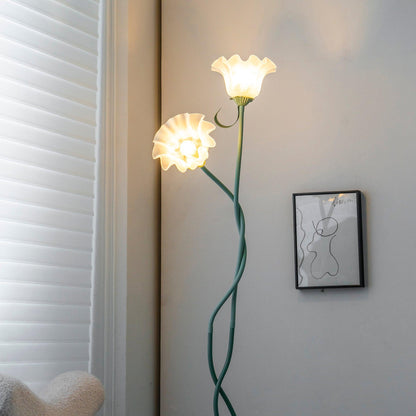 Floral Inspired Floor Lamp | Elegant Standing Light for Living Room
