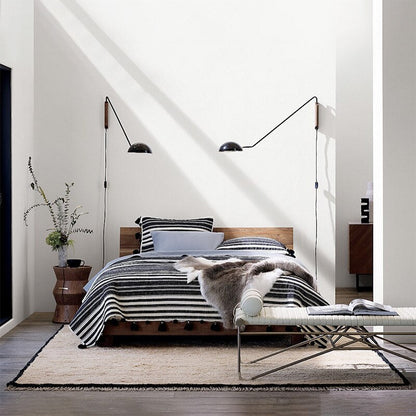 Adjustable Long Arm Wall Light Sconce | Modern Lamp for Bedroom and Living Room