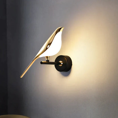 Lampe murale oiseau