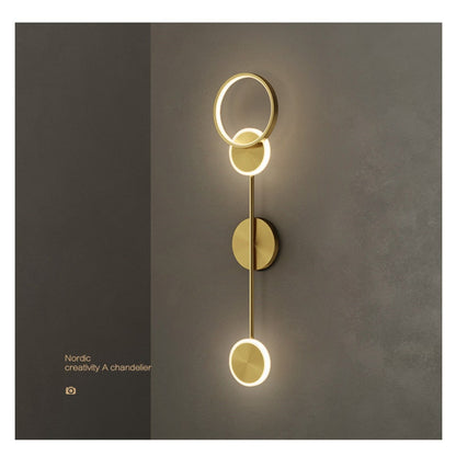 Nordic LED Wall Light Sconce | Modern Round Lamp for Bedroom and Living Room
