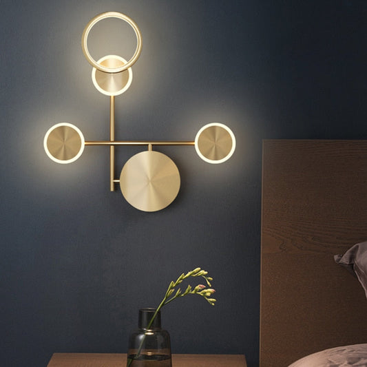 Nordic LED Wall Light Sconce | Modern Round Lamp for Bedroom and Living Room