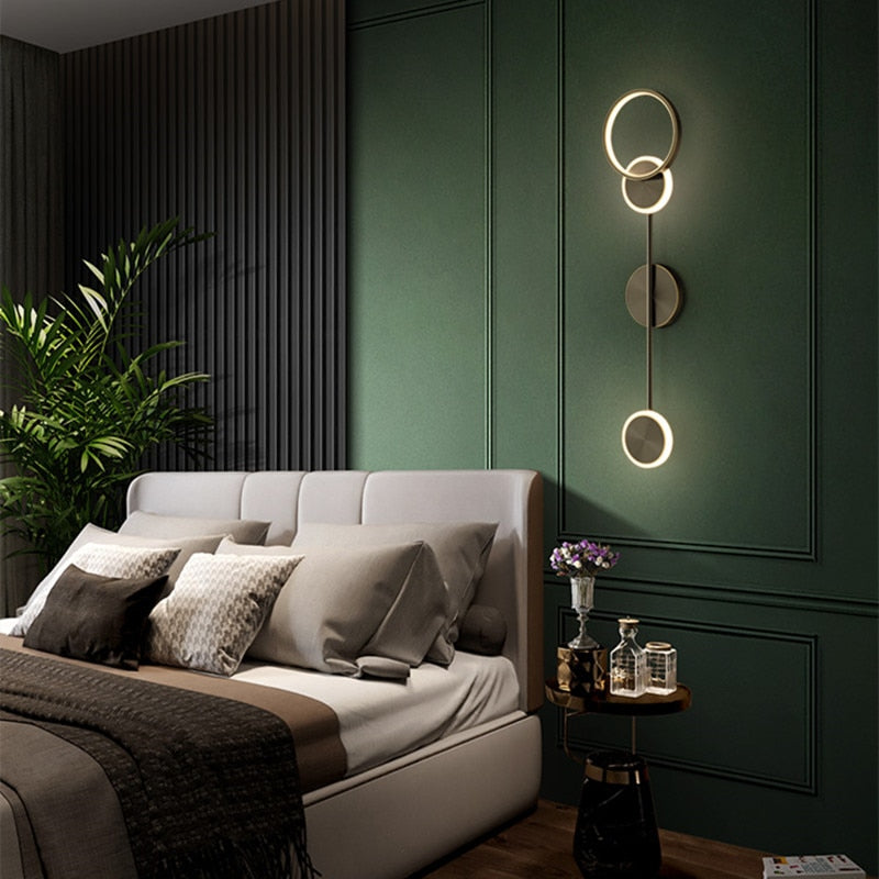Nordic LED Wall Light Sconce | Modern Round Lamp for Bedroom and Living Room