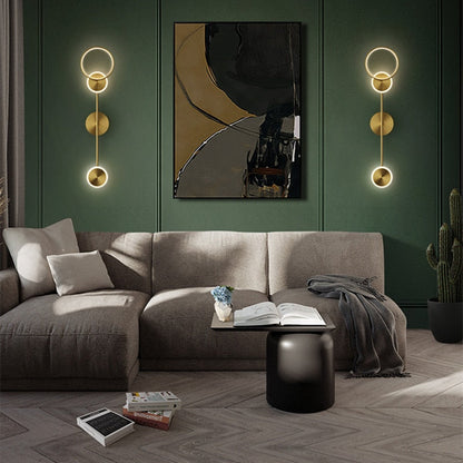 Nordic LED Wall Light Sconce | Modern Round Lamp for Bedroom and Living Room