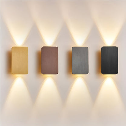 Modern Rectangle LED Wall Lamp with Up and Down Light | Indoor Wall Sconce Lighting
