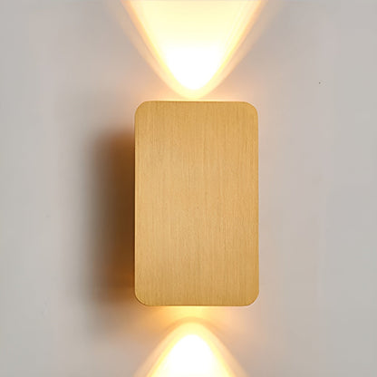 Modern Rectangle LED Wall Lamp with Up and Down Light | Indoor Wall Sconce Lighting