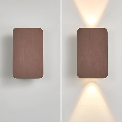 Modern Rectangle LED Wall Lamp with Up and Down Light | Indoor Wall Sconce Lighting