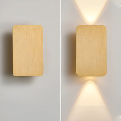 Modern Rectangle LED Wall Lamp with Up and Down Light | Indoor Wall Sconce Lighting