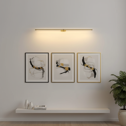 Rechargeable Linear Wall Lamp | Minimalist LED Light for Art or Living Spaces