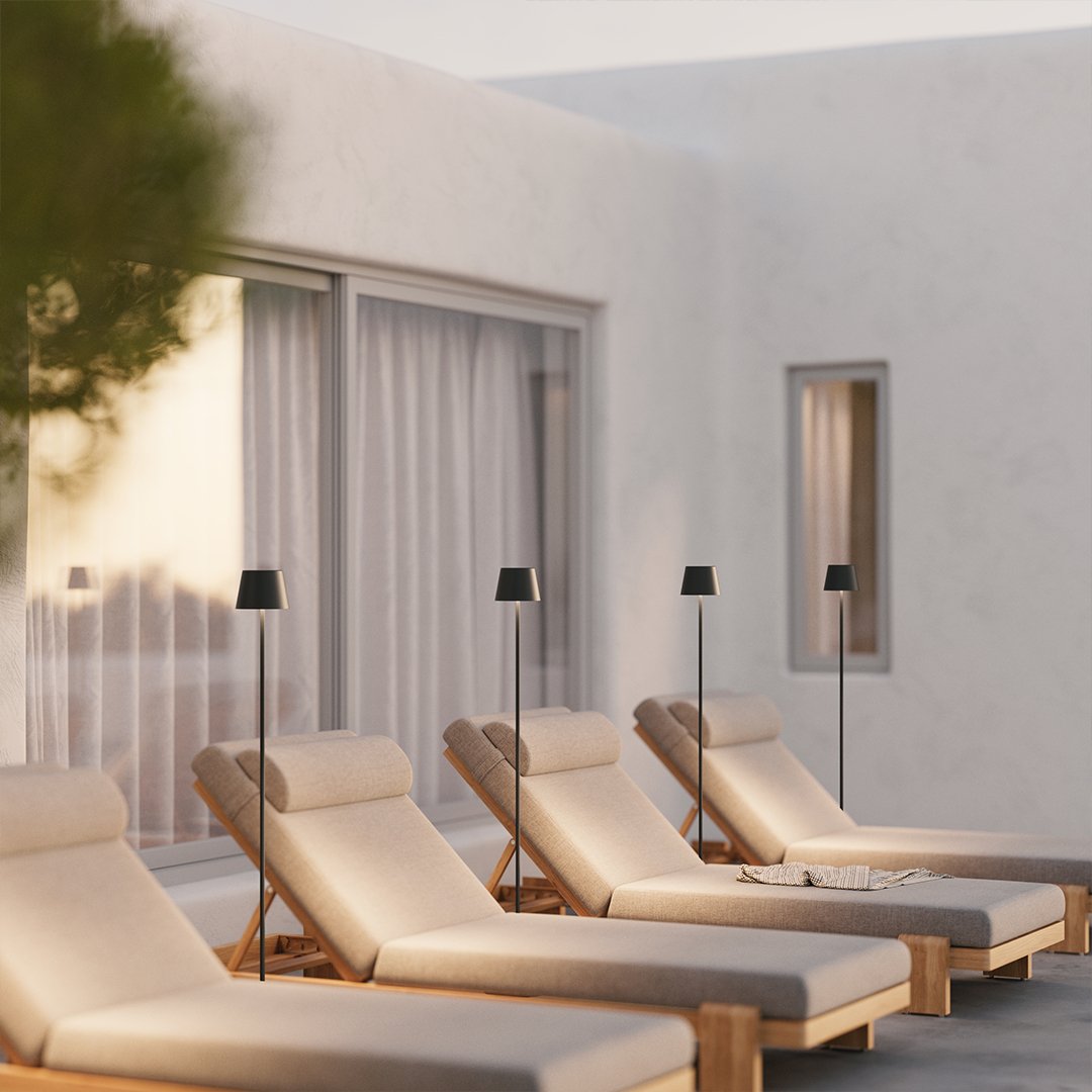 Rechargeable LED Floor Lamp | Adjustable Height Modern Standing Light