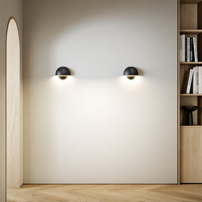 Round LED Wall Light Sconce | Modern Indoor Outdoor Bedroom Living Room Lamp