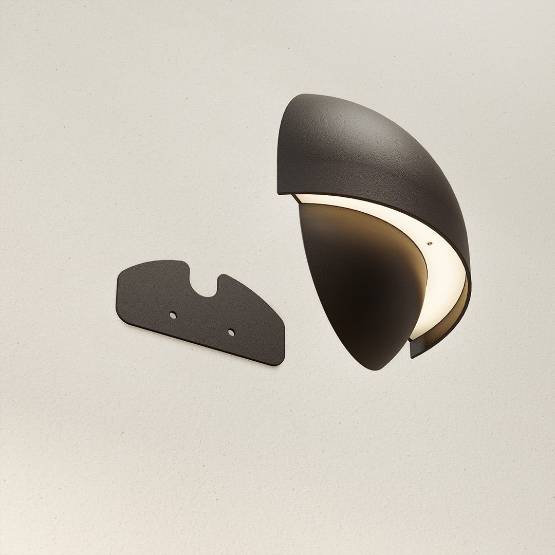 Round LED Wall Light Sconce | Modern Indoor Outdoor Bedroom Living Room Lamp