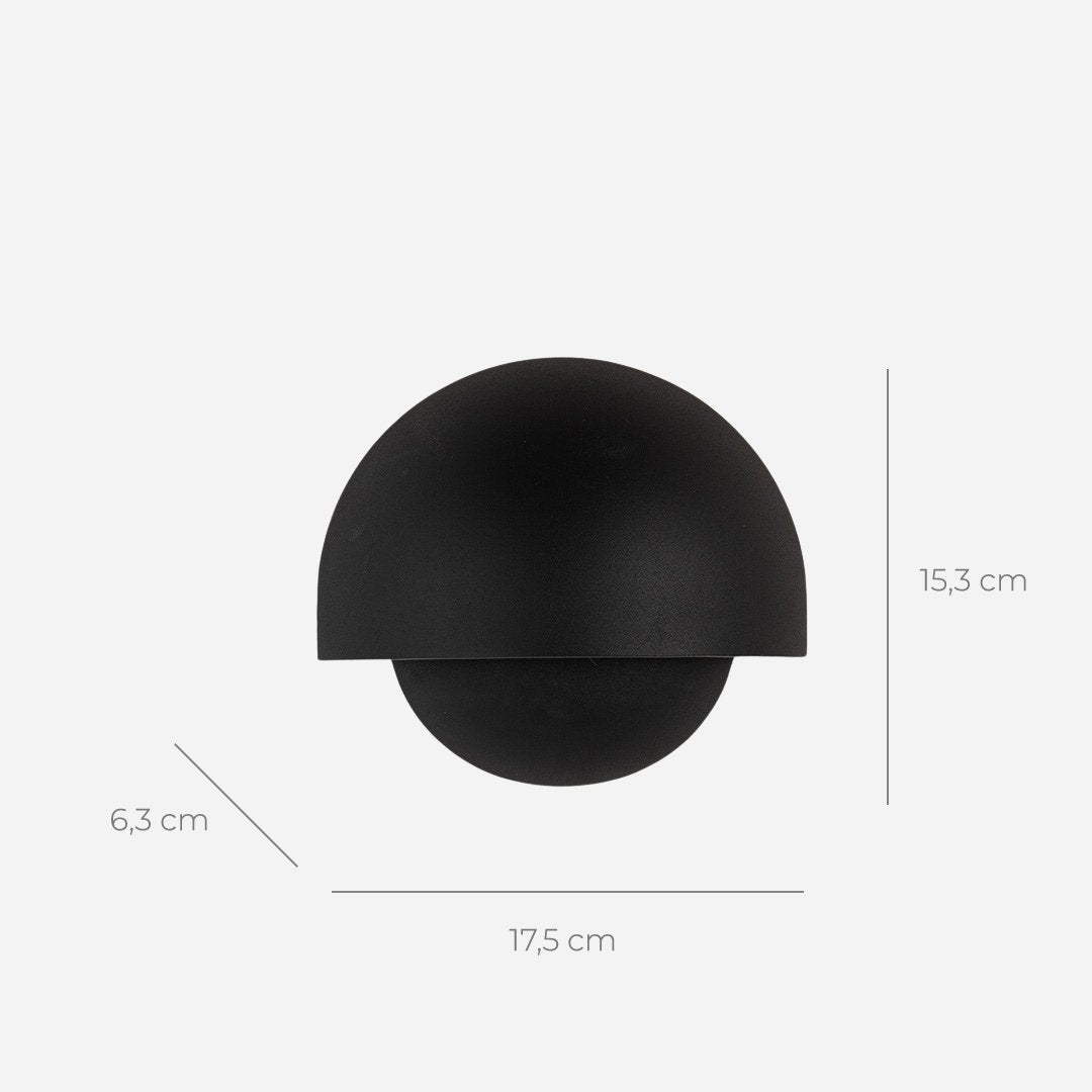 Round LED Wall Light Sconce | Modern Indoor Outdoor Bedroom Living Room Lamp