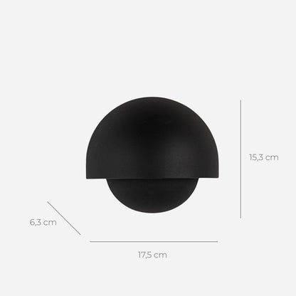 Round LED Wall Light Sconce | Modern Indoor Outdoor Bedroom Living Room Lamp