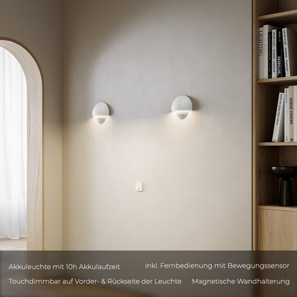 Round LED Wall Light Sconce | Modern Indoor Outdoor Bedroom Living Room Lamp