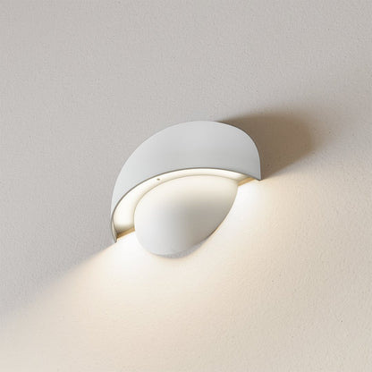 Round LED Wall Light Sconce | Modern Indoor Outdoor Bedroom Living Room Lamp