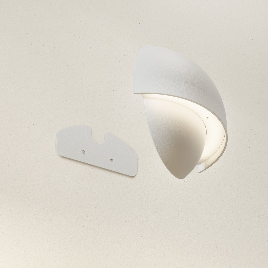 Round LED Wall Light Sconce | Modern Indoor Outdoor Bedroom Living Room Lamp