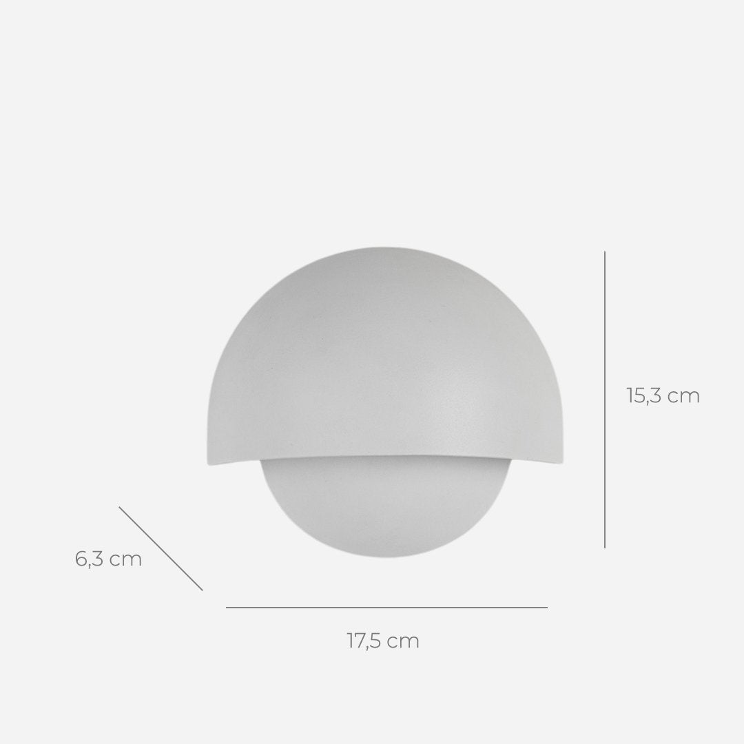 Round LED Wall Light Sconce | Modern Indoor Outdoor Bedroom Living Room Lamp