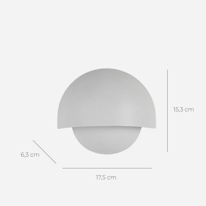 Round LED Wall Light Sconce | Modern Indoor Outdoor Bedroom Living Room Lamp