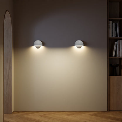 Round LED Wall Light Sconce | Modern Indoor Outdoor Bedroom Living Room Lamp