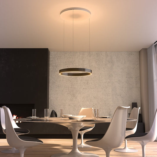 Round LED Ring Ceiling Light | Modern Dining Room Kitchen Chandelier Lamp