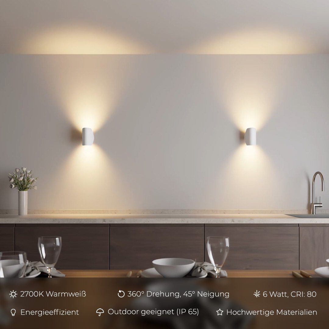 Adjustable LED Wall Light Sconce | Modern Indoor Outdoor Bedroom Rotating Lamp