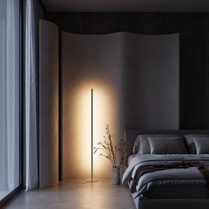 Minimalist LED Floor Lamp with Remote Control | Modern Standing Light for Living Room