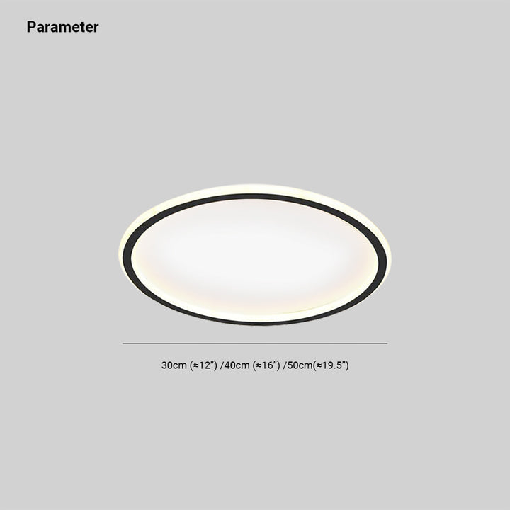 Ultra Slim Round LED Ceiling Light | Modern Minimalist Bedroom Living Room Lamp