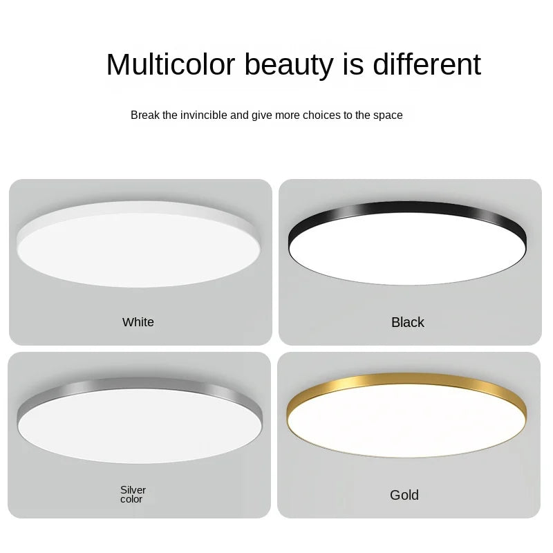 Minimalist Round LED Ceiling Light | Modern Bedroom Living Room Ceiling Lamp