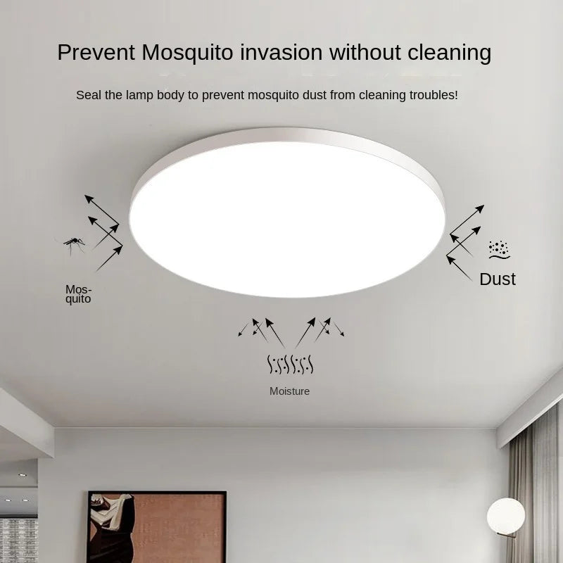 Minimalist Round LED Ceiling Light | Modern Bedroom Living Room Ceiling Lamp