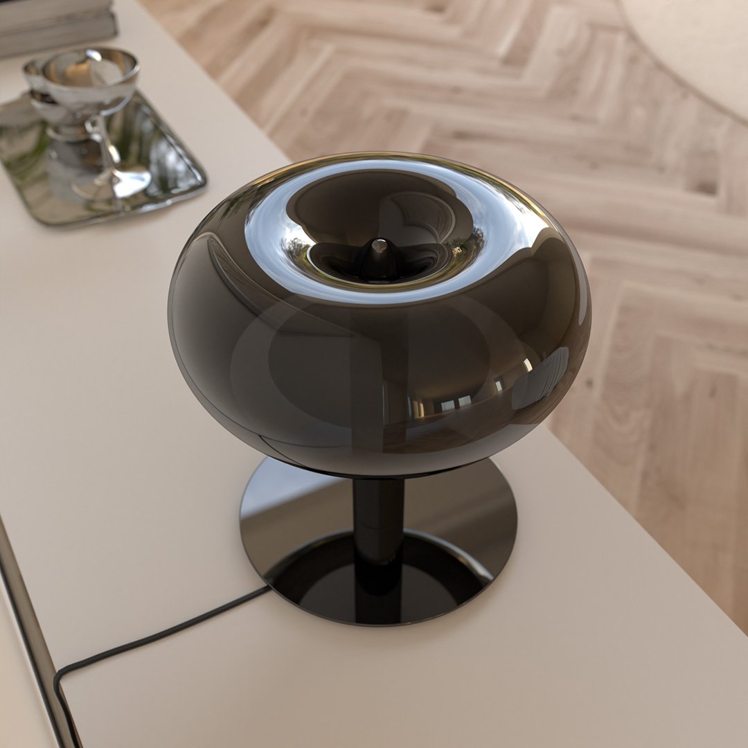 Retro Mushroom LED Table Lamp with Touch Dimmer | Modern Bedside and Desk Light