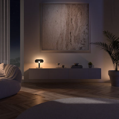 Retro Mushroom LED Table Lamp with Touch Dimmer | Modern Bedside and Desk Light