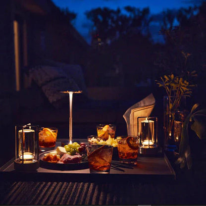 Rechargeable LED Table Lamp with Adjustable Brightness | Modern Bedside Light