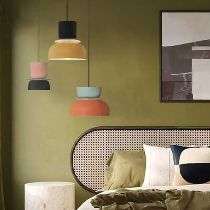 Modern Nordic Pendant Ceiling Light in Colour Block Design | Stylish Ceiling Lamp