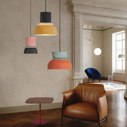 Modern Nordic Pendant Ceiling Light in Colour Block Design | Stylish Ceiling Lamp