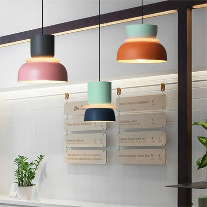 Modern Nordic Pendant Ceiling Light in Colour Block Design | Stylish Ceiling Lamp