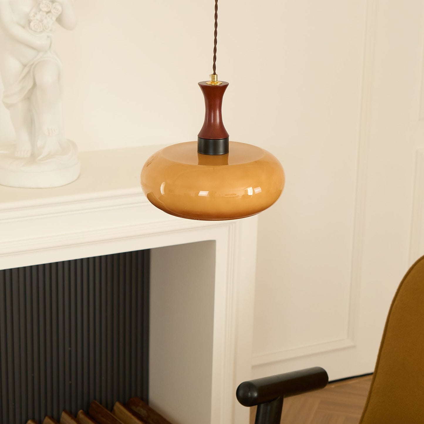 Antique Glass Pendant Light | Vintage Ceiling Lamp for Modern Interiors