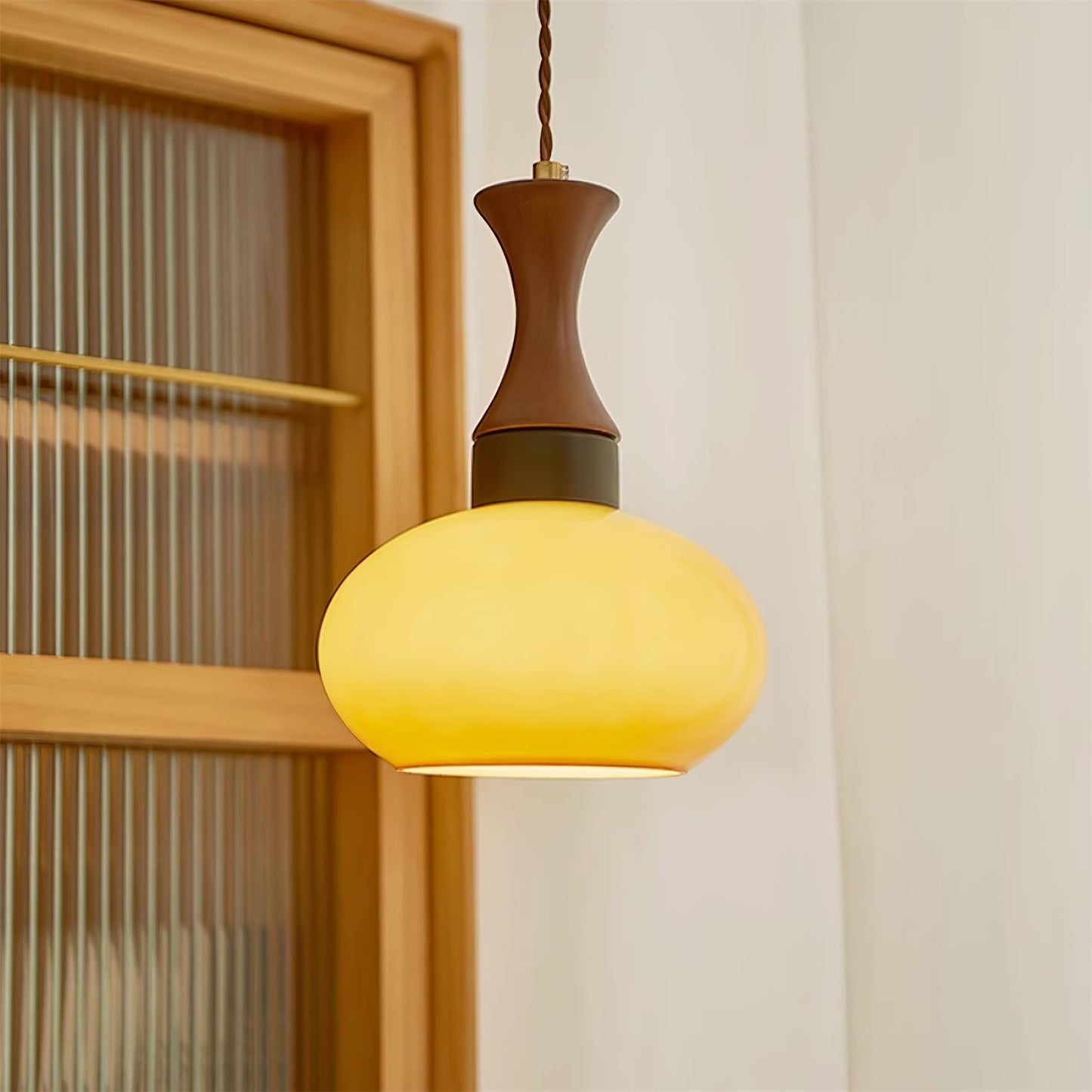 Antique Glass Pendant Light | Vintage Ceiling Lamp for Modern Interiors