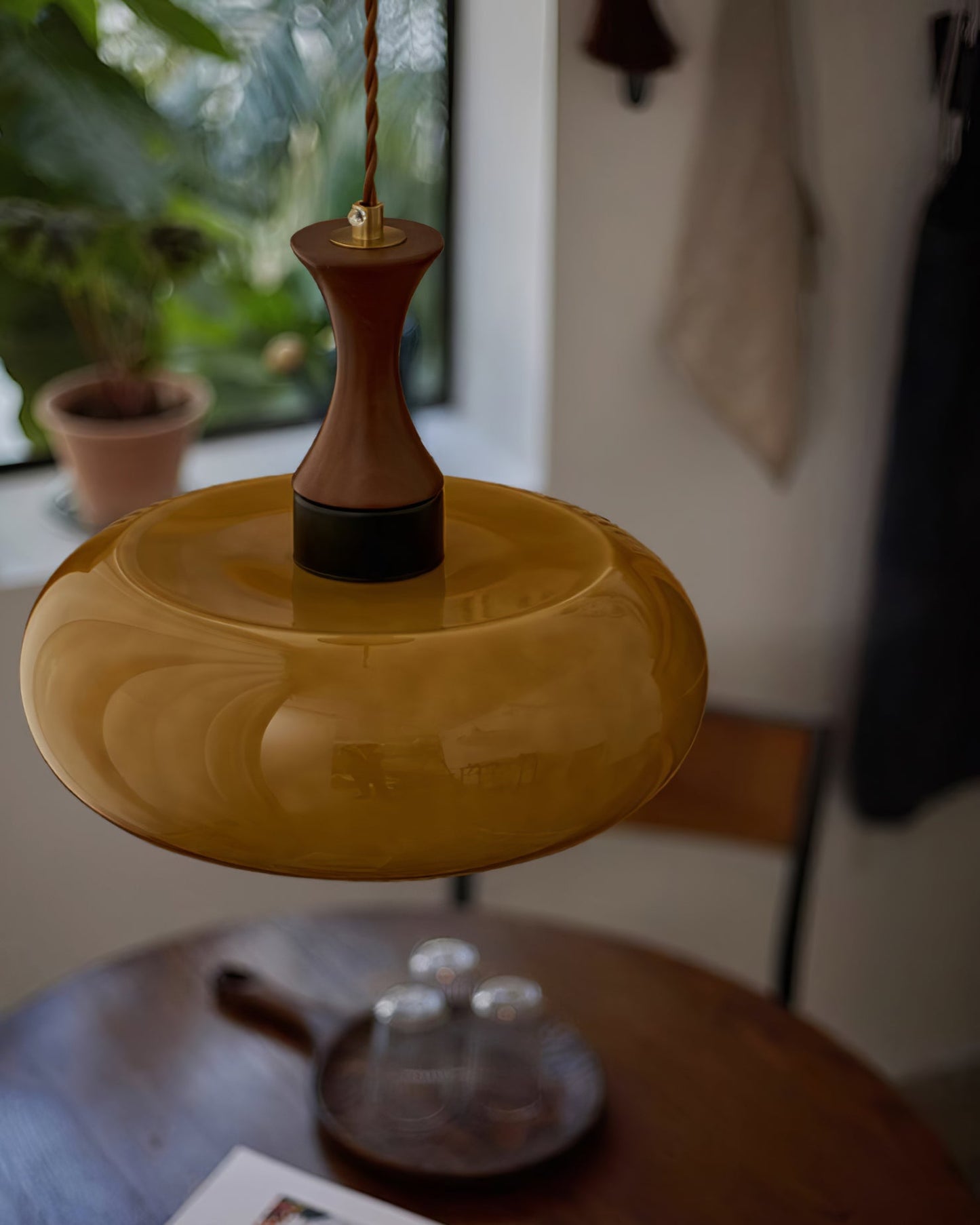 Antique Glass Pendant Light | Vintage Ceiling Lamp for Modern Interiors