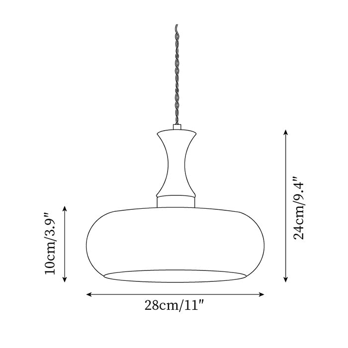 Antique Glass Pendant Light | Vintage Ceiling Lamp for Modern Interiors