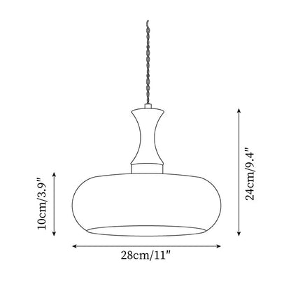 Antique Glass Pendant Light | Vintage Ceiling Lamp for Modern Interiors