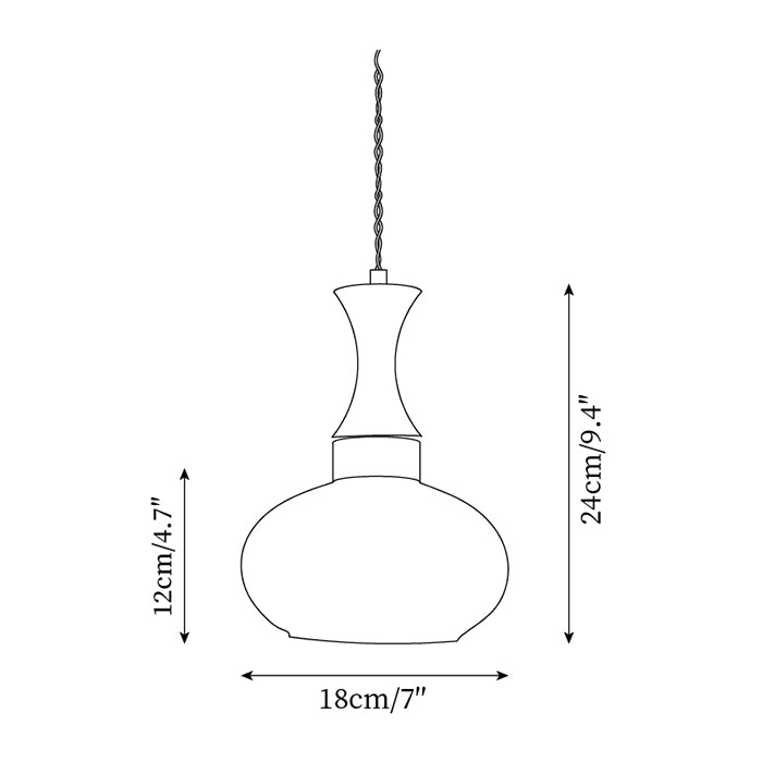 Antique Glass Pendant Light | Vintage Ceiling Lamp for Modern Interiors