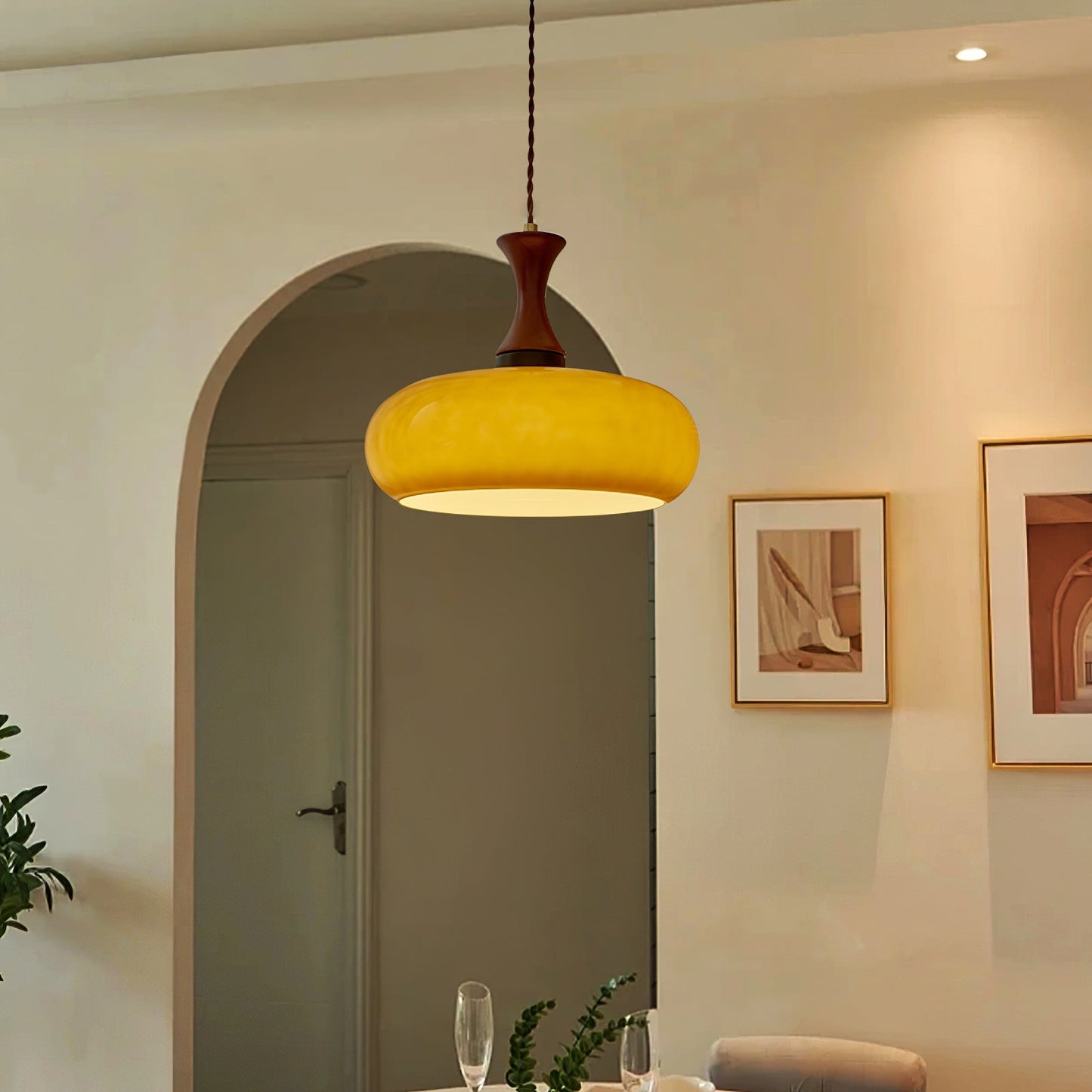 Antique Glass Pendant Light | Vintage Ceiling Lamp for Modern Interiors