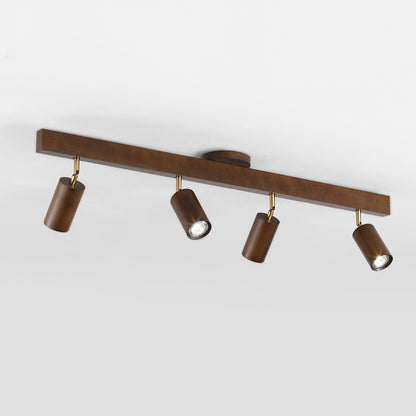Wooden Track Ceiling Light | Modern LED Spotlight for Living Room or Hallway