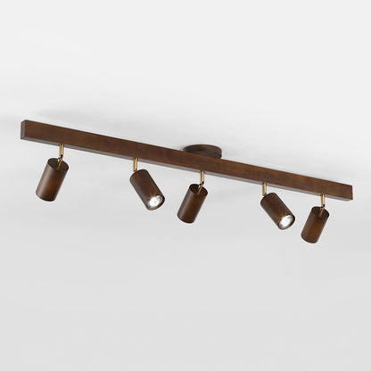 Wooden Track Ceiling Light | Modern LED Spotlight for Living Room or Hallway
